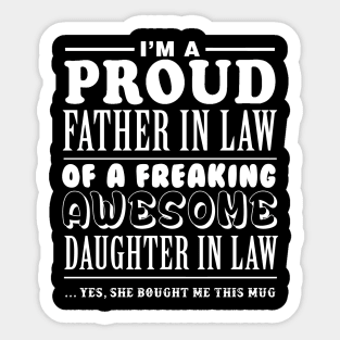 Father in law, daughter in law Sticker